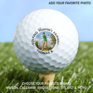 Golf Lover Memorial Golfing Heaven's Fairway Photo Balls