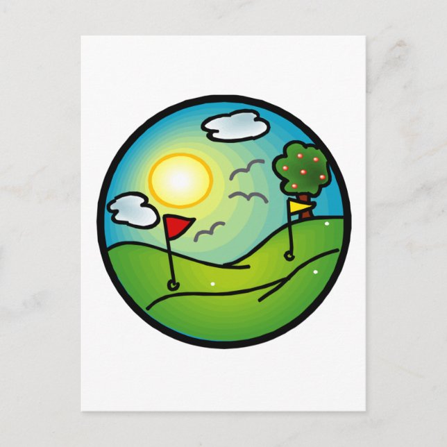 Golf Lover Postcard (Front)