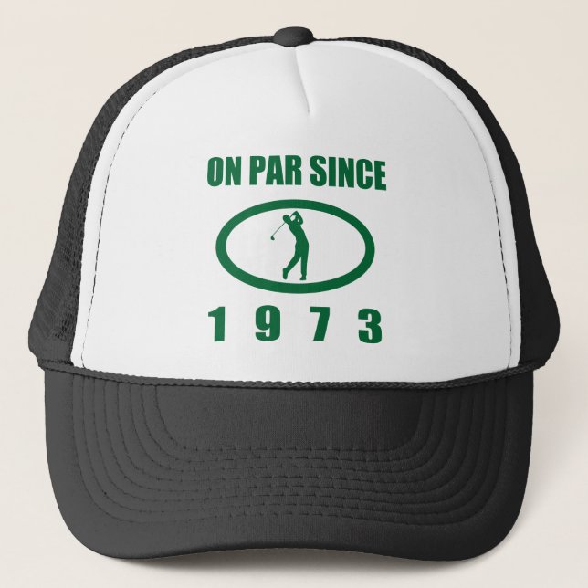 Golf Lover’s 50th Birthday 1973 Trucker Hat (Front)
