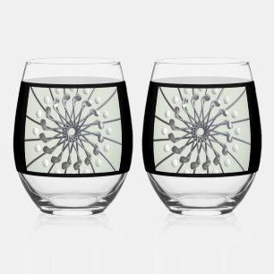 Golf Lover’s Print Stemless Wine Glass