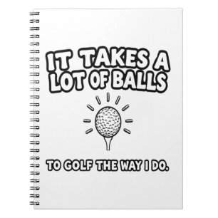 Golf Lover T-Shirt Design Notebook