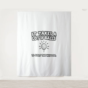 Golf Lover T-Shirt Design Tapestry