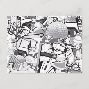 Golf Lovers Postcard