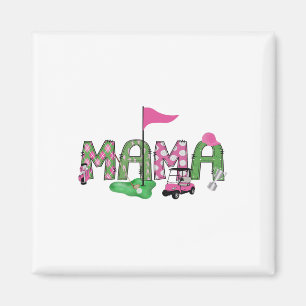 Golf Mama Pink Hole In One Golf 1st Birthday Girl Magnet
