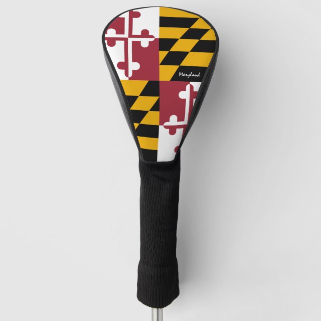 Golf Maryland & Maryland Flag / Golf Clubs Covers (Front)