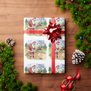 Golf May the course be with you for Christmas Cof Wrapping Paper