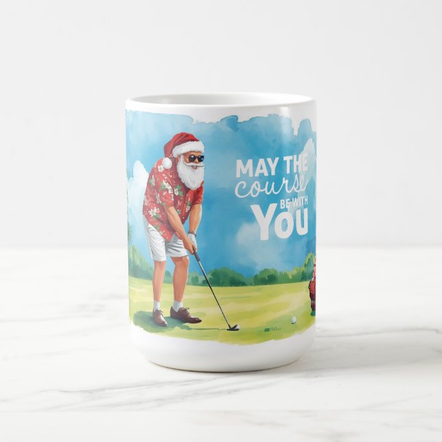 Golf  May the course be with you for Christmas Coffee Mug (Center)