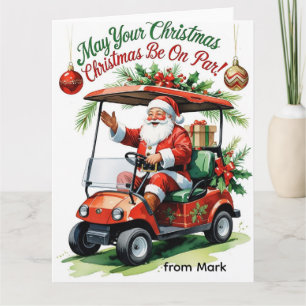 Golf “May Your Christmas Be On Par!” for Golfer  Card