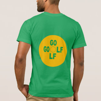 GOLF men's green grass T-shirt jersey back