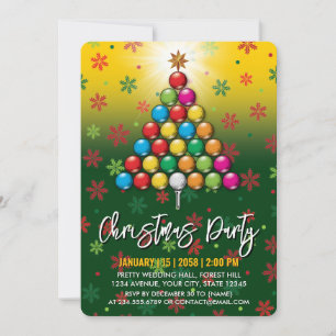 Golf Merry Christmas-Holiday Design Invitation