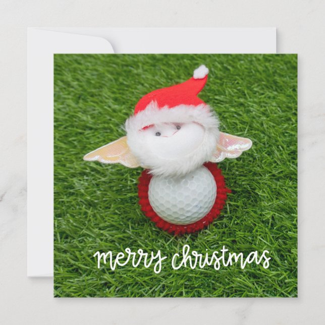 Golf Merry Christmas with Santa Claus for golfer  (Front)
