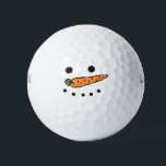 Golf Merry Christmas with Snowman Funny  Golf Balls<br><div class="desc">Golf Merry Christmas with Snowman Funny Golf Balls 
Gifts for Coach,  Instructor,  teacher,  friends,  mum,  dad,  girlfriend/boyfriend,  co-worker,  hostess,  neighbour,  him/her,  couples,  grandparents,  boss,  kids,  best friend,  family,  in-laws,  squad,  team, </div>
