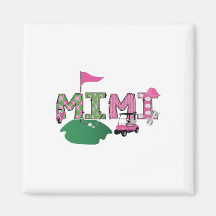 Golf Mimi Hole In One Golf 1st Birthday Party Magnet