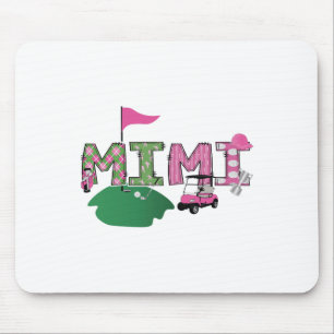 Golf Mimi Hole In One Golf 1st Birthday Party Mouse Pad