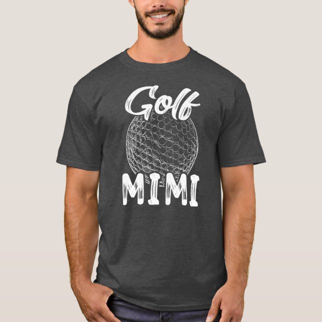 Golf Mimi Women Golfer Golf Ball Player Family T-Shirt (Front)