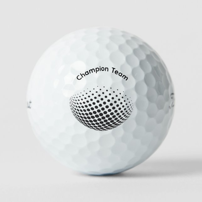 Golf modern typography initials monogram elegant  balls (Front)