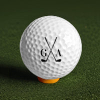 Golf modern typography initials monogram elegant 