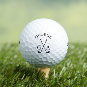 Golf modern typography initials monogram elegant   balls