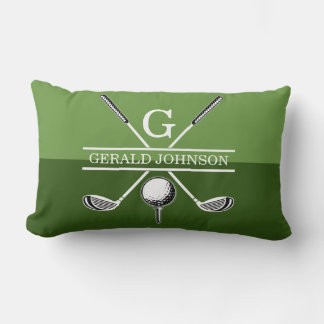 Golf Monogram Design Throw Pillow