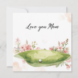 Golf Mother’s Day Card for Mum