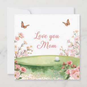 Golf Mother’s Day Card for Mum