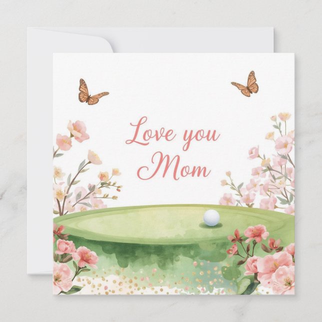 Golf Mother’s Day Card for Mum  (Front)