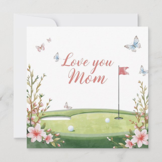 Golf Mother’s Day Card for Mum  (Front)