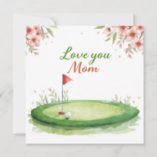 Golf Mother’s Day Card for Mum