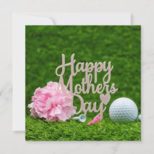 Golf Mother's Day with golf tee I love you mum 
