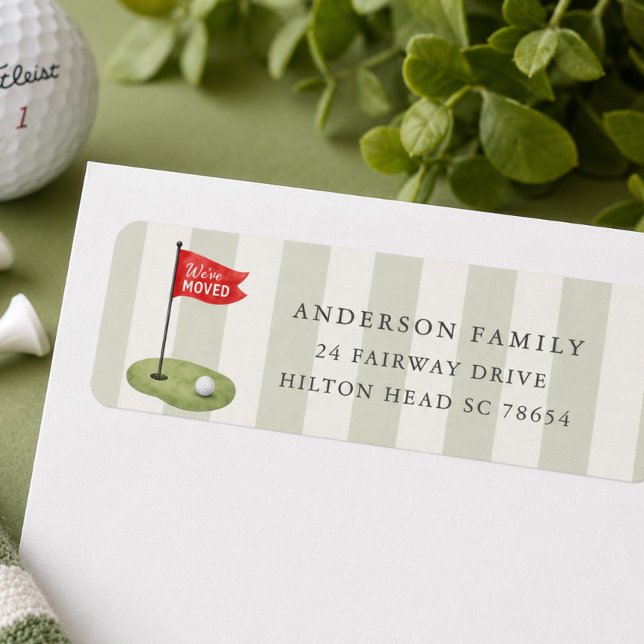 Golf Moving Address Labels (Creator Uploaded)