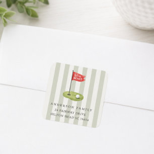 Golf Moving Address Sticker