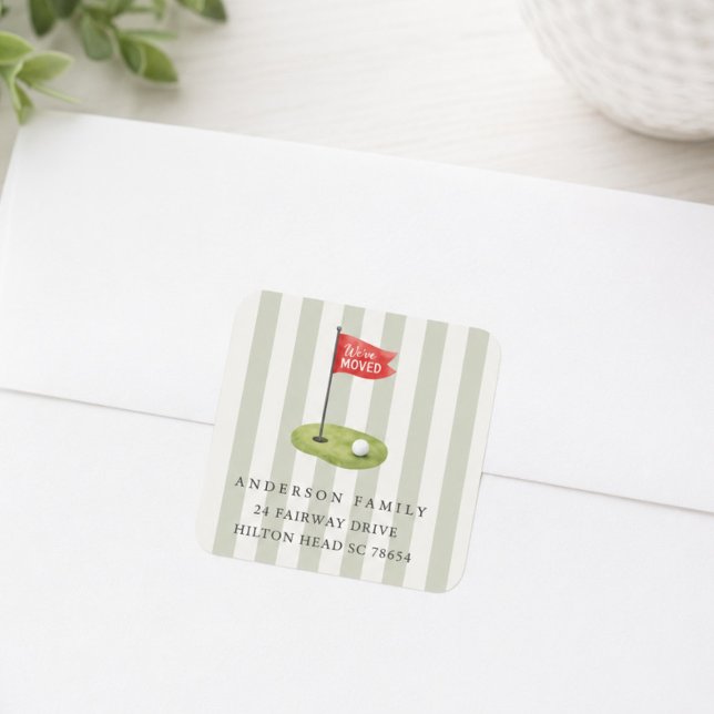 Golf Moving Address Sticker (Creator Uploaded)