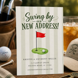 Golf Moving Announcement Swing By Our New Addres
