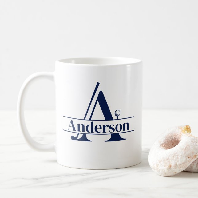 Golf Mug-Custom Name Coffee Mug (With Donut)