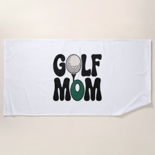Golf Mum Beach Towel