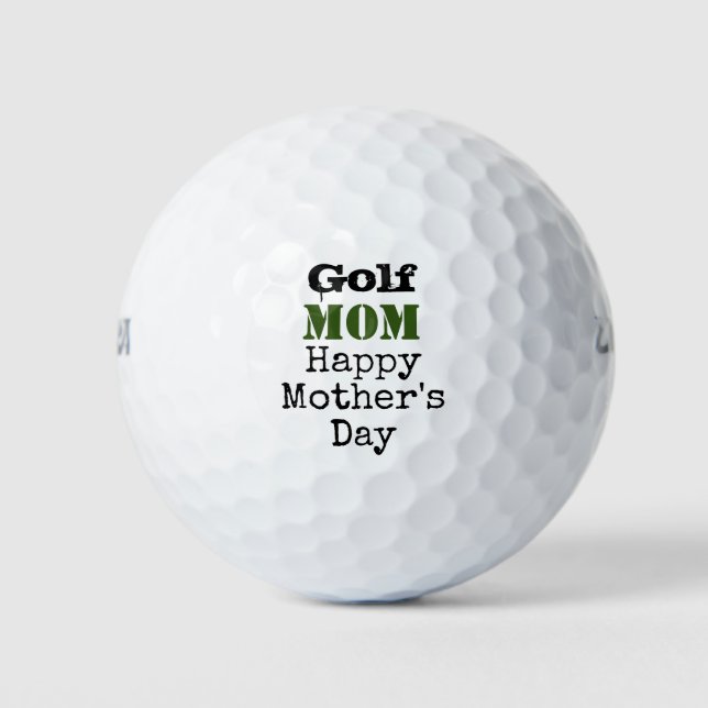 Golf Mum Happy Mother's Day  Balls (Front)
