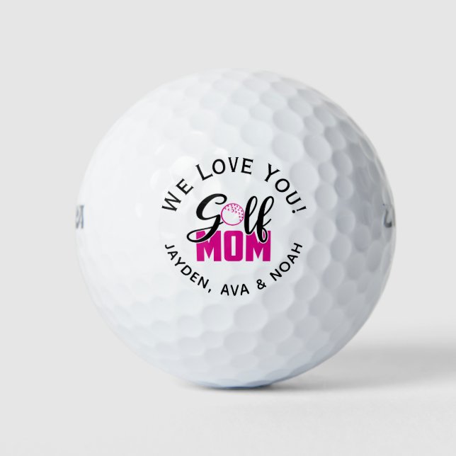 Golf Mum Hot Pink Golf Balls (Front)