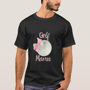Golf Mum Mama Pink Bow Coquette Preppy Aesthetic G T-Shirt