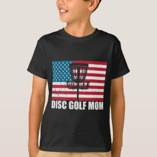 Golf Mum Usa American Flag Mothers Day Gift 4th Of T-Shirt