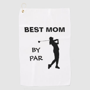 Golf Mummy Golfer Pun Mother's Day Best Mum By Par Towel