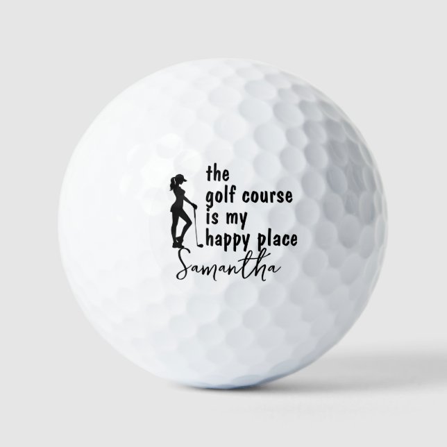 Golf  My Happiness Lady theme Golf Balls (Front)