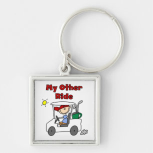 Golf My Other Ride Key Ring