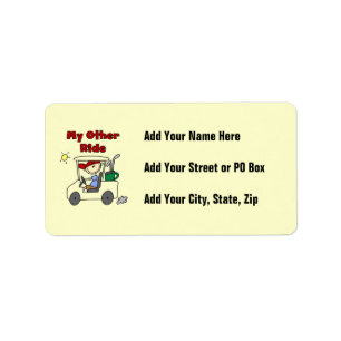 Golf My Other Ride Label