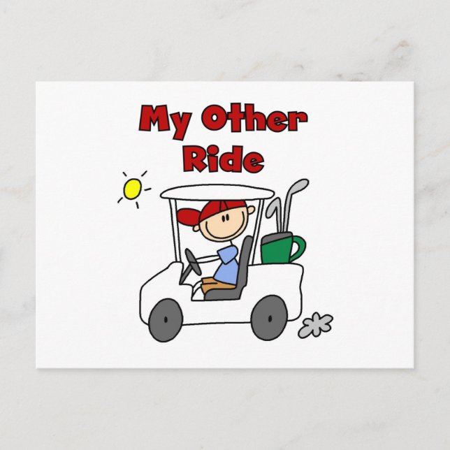 Golf My Other Ride Postcard (Front)