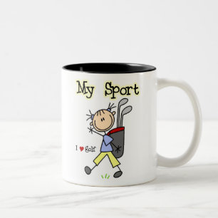 Golf My Sport Two-Tone Coffee Mug