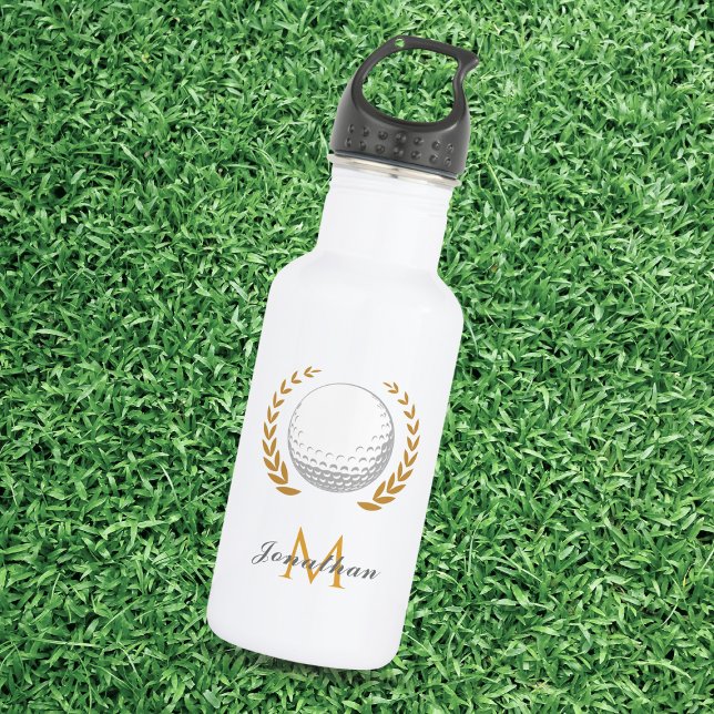 Golf Name & Initial Monogrammed Father Golfer Ball 532 Ml Water Bottle (Creator Uploaded)
