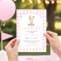 Golf New to the Club Baby Shower Girl Invitation