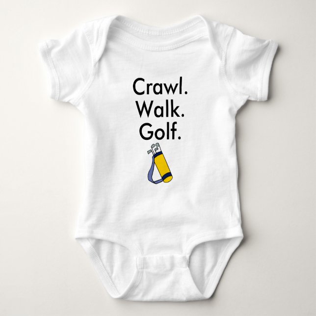 Golf Newborn Gift, Golfer Baby Bodysuit (Front)