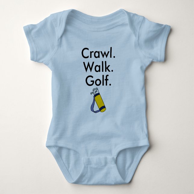 Golf Newborn Gift, Golfer Baby Bodysuit (Front)