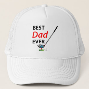 GOLF Number One Dad, Cool Golf Trucker Hat